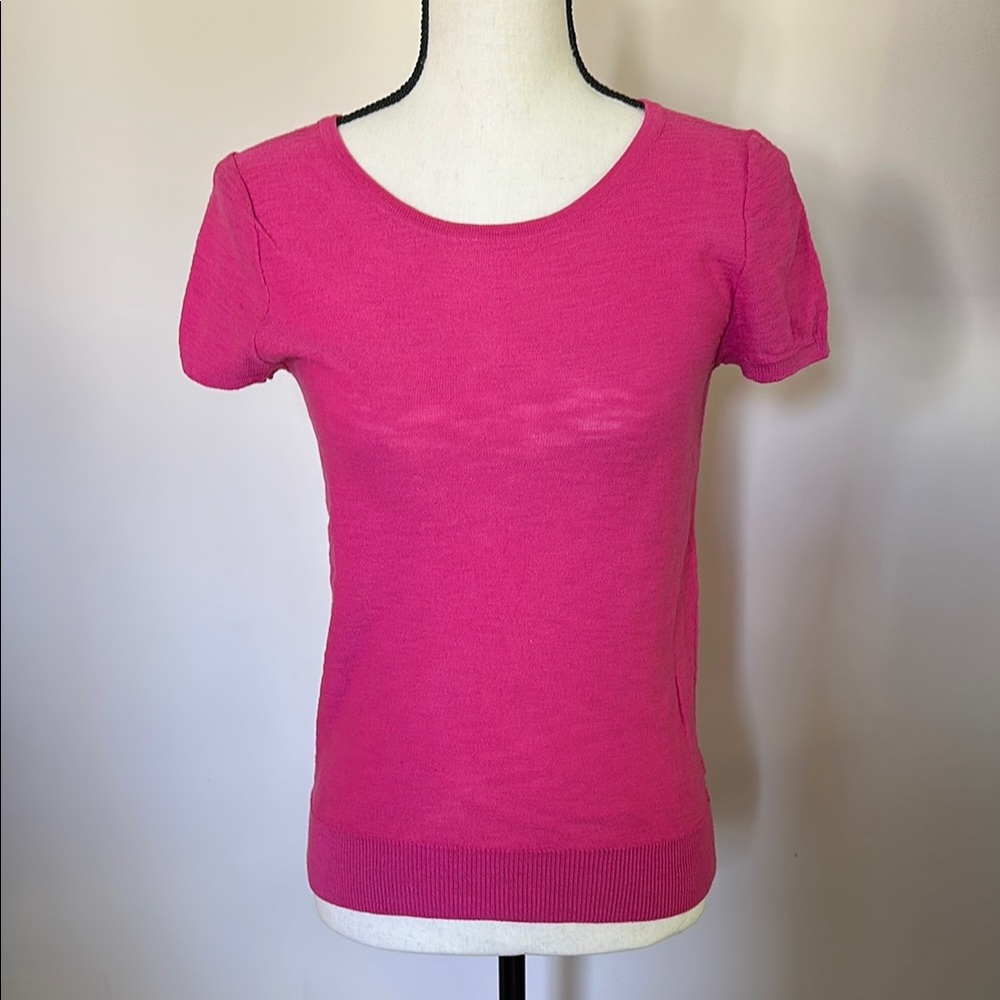 LOFT Pink Short Sleeve sweater
